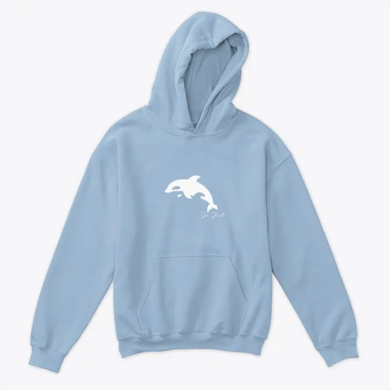 Minimalistic Dolphin Sea Shirt Hoodie